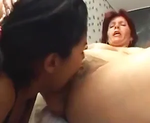 Brazilian Teenager Licks Mature Mom
