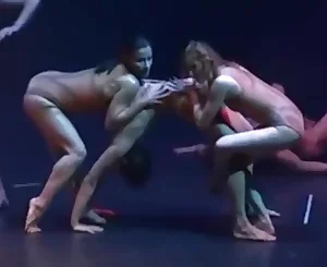 Nude contemporary dance
