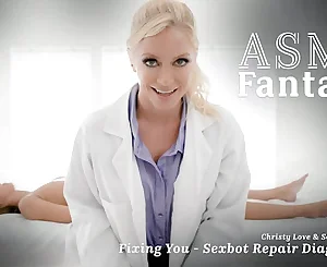 ASMR Wish - Hyper Real Sexbot Christy Enjoy Spills All Over Girl-girl Technician Serene Siren